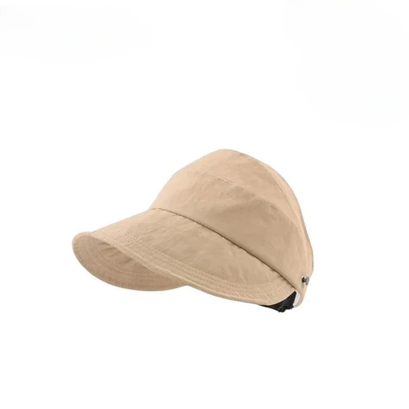 Women's Wide Brim UV Sun Visor Hat – Beach & Travel Cap