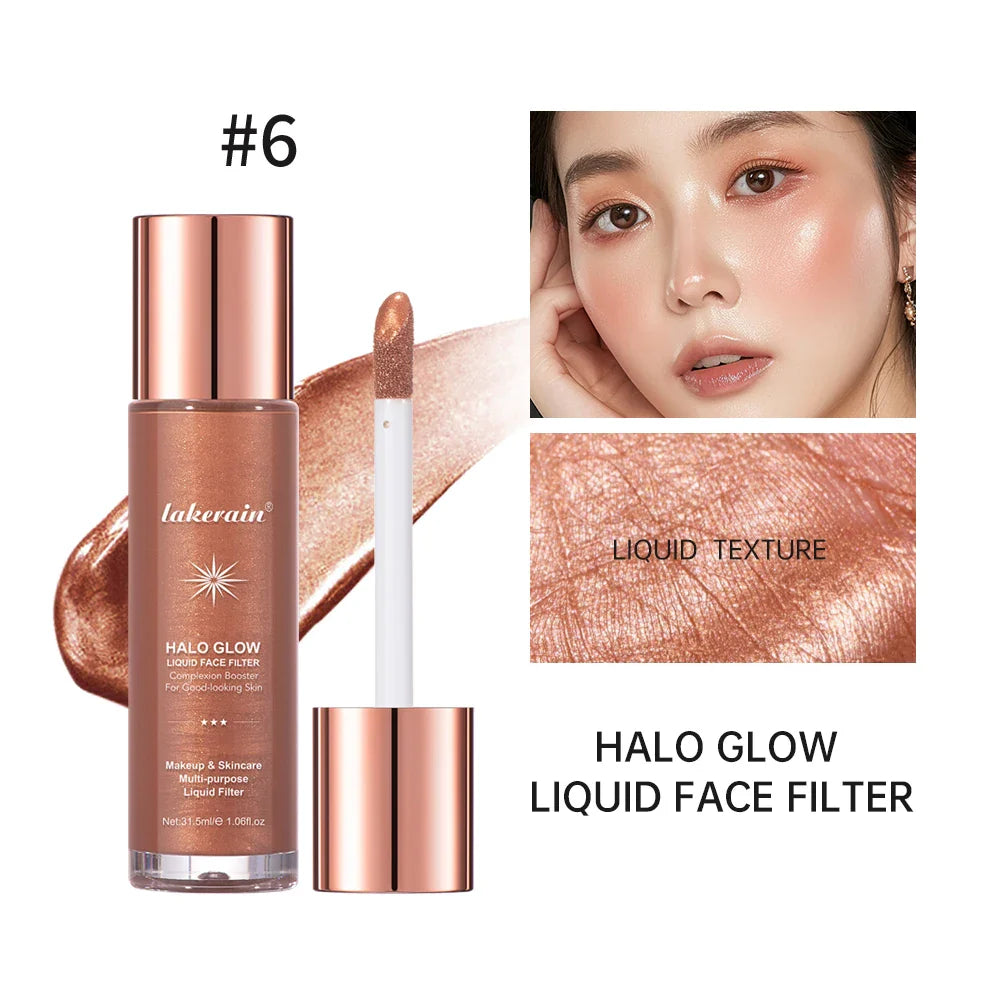 Halo Glow Liquid Highlighter – 8 Shades | Face & Body