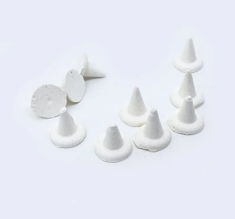 Alumina Conical Nail Set - High-Temp Resistant Ceramic Firing Support Tool for DIY Pottery & Vase Projects Peaceful Pleasures Health and Wellness
