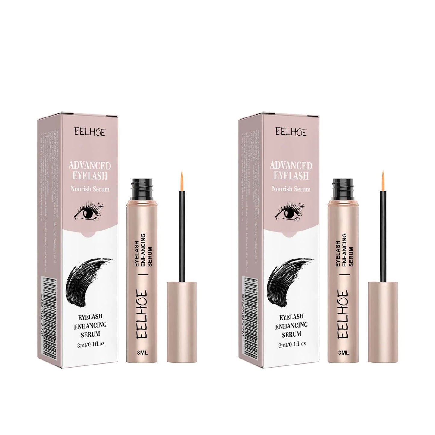 Eyelash Growth Serum – Longer, Thicker & Fuller Lashes Peaceful Pleasures Health and Wellness 2pcs 3ml boxed