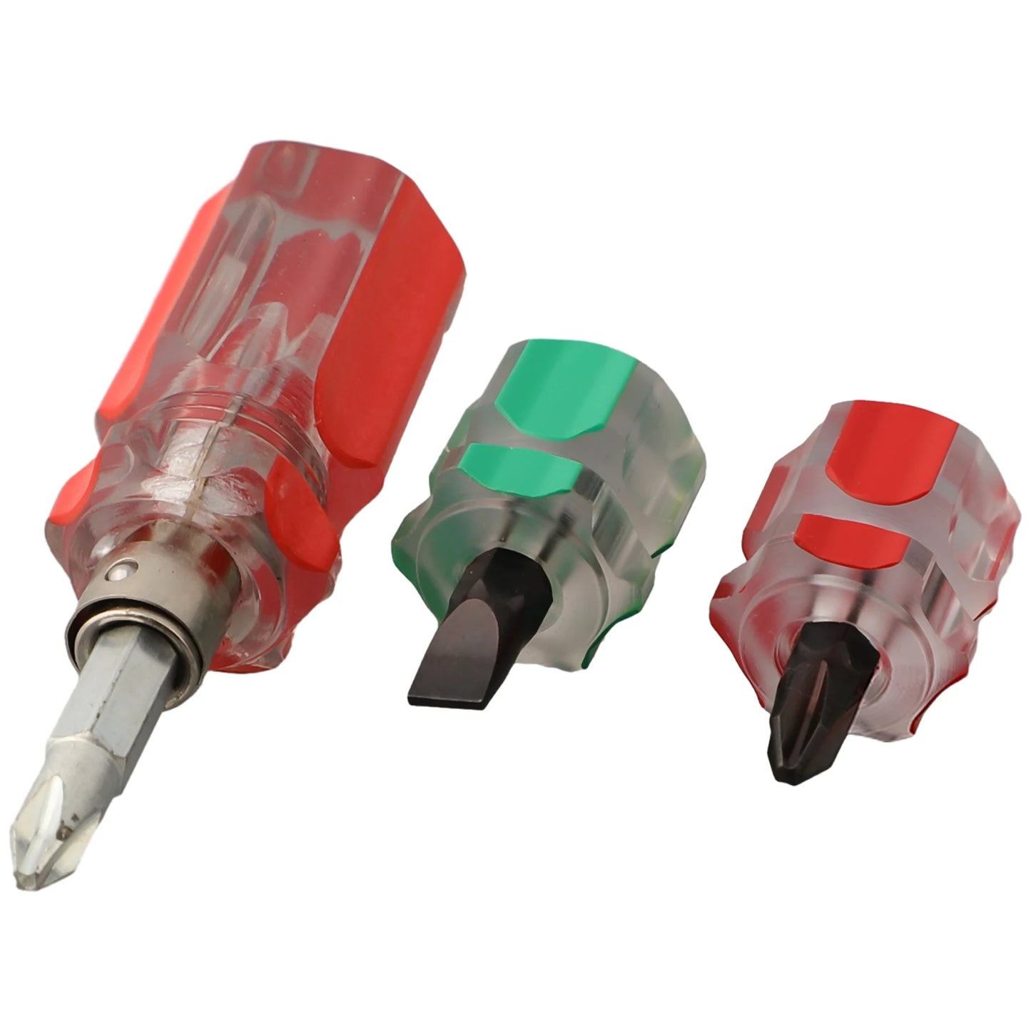 Mini Slotted Screwdriver Portable Short Flat Head Cross-head 2-in-1