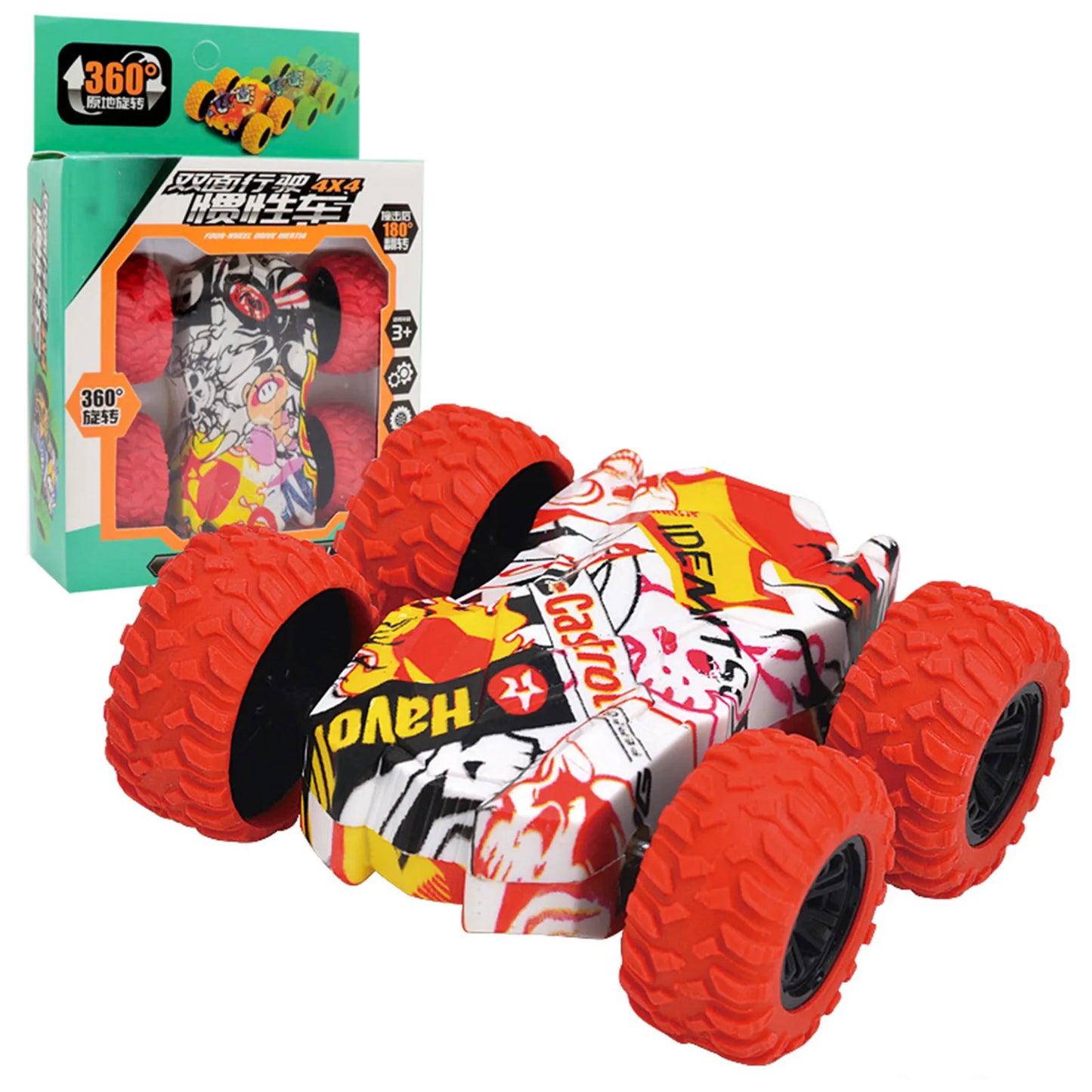 Double-Sided Inertia Off-Road Toy Car for Kids – No Battery