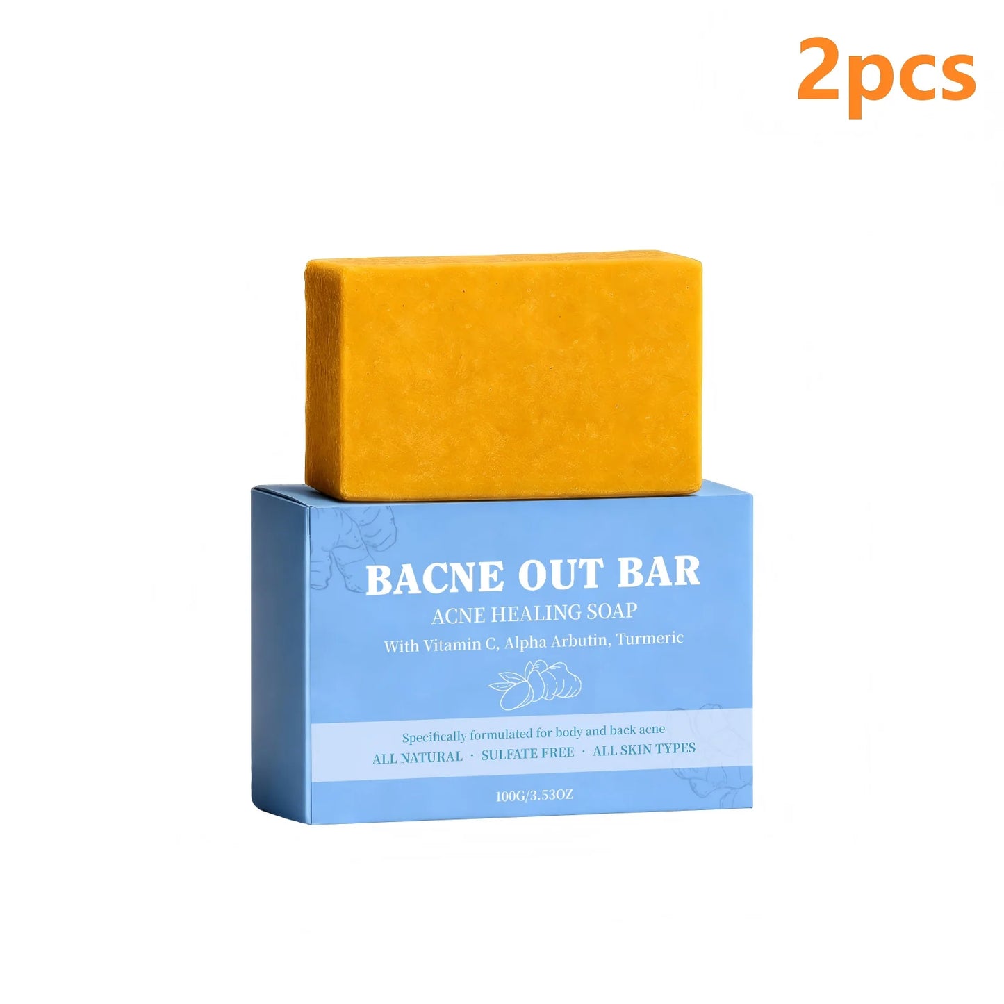 Body Clarifying Soap – Salicylic Acid, Vitamin C & Turmeric 100g