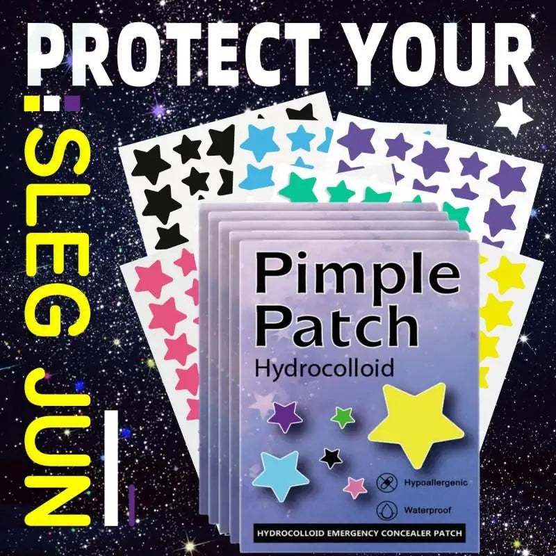 1400PCS Colorful PE Pimple Patches Star Shaped Pimple Cover Sticker Invisible Pimple Cover Removal Pimple Patches Peaceful Pleasures Health and Wellness