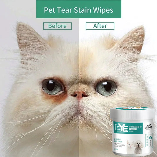 Hypoallergenic Pet Eye Wipes for Dogs & Cats – 130 Pack Pet Eye Wipes Oasis Select Default Title