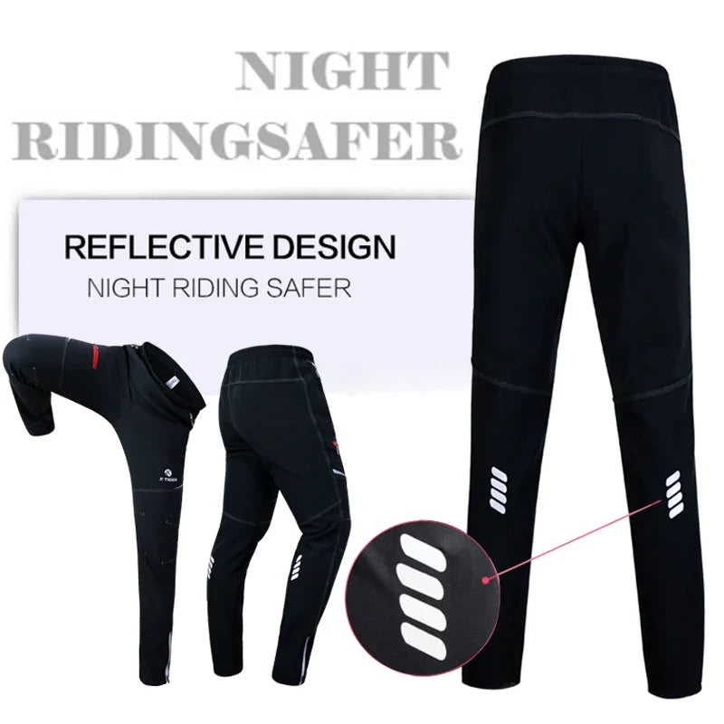 X-TIGER Men's Winter Thermal Fleece Cycling Jacket | Windproof