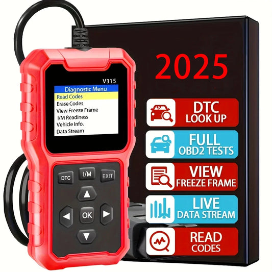 OBD2 Scanner V315 – Check Engine Code Reader & Diagnostic Tool Peaceful Pleasures Health and Wellness Red