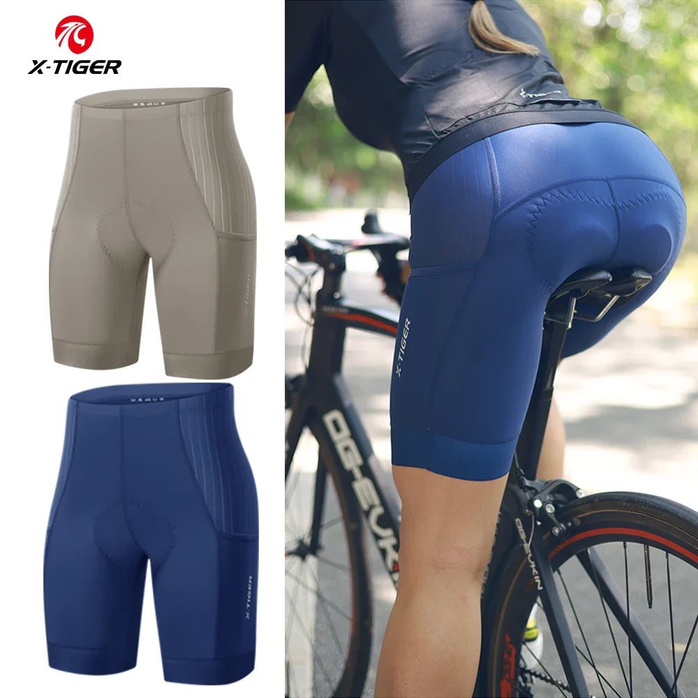 X-TIGER Women's 7-Hour Padded Cycling Shorts | Breathable Bike