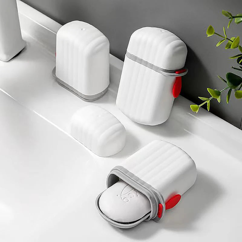Cartoon Bear Portable Soap Dish | Waterproof Travel Soap Box