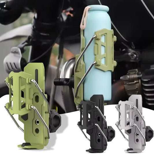 360° Handlebar Water Bottle Cage Mount | Bike & Motorcycle Handlebar Bottle Mount Peaceful Pleasures Health and Wellness