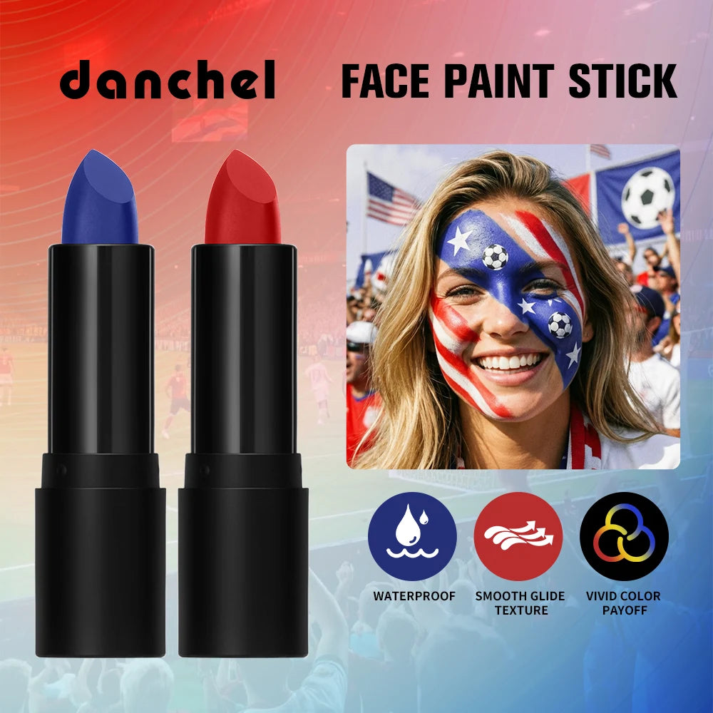 Face Paint Stick High Pigment Multi-Use Black Sticks Lip Color Body Paint Safe Non-Toxic Paint Stick for Halloween Cosplay Sport Peaceful Pleasures Health and Wellness