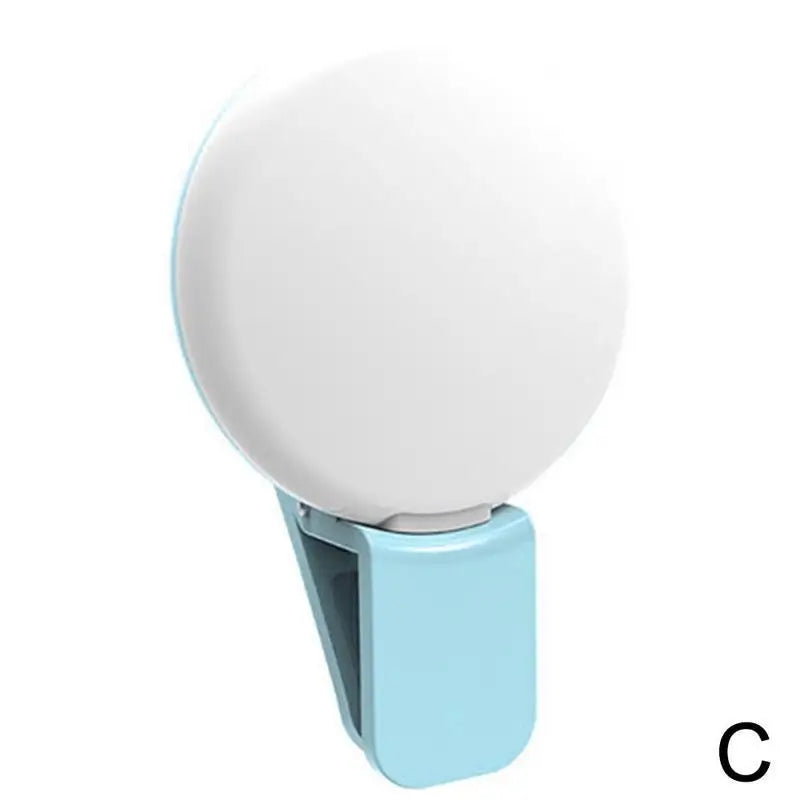 Mini LED Selfie Ring Light – Clip-On Phone Fill Light, 3 Brightness