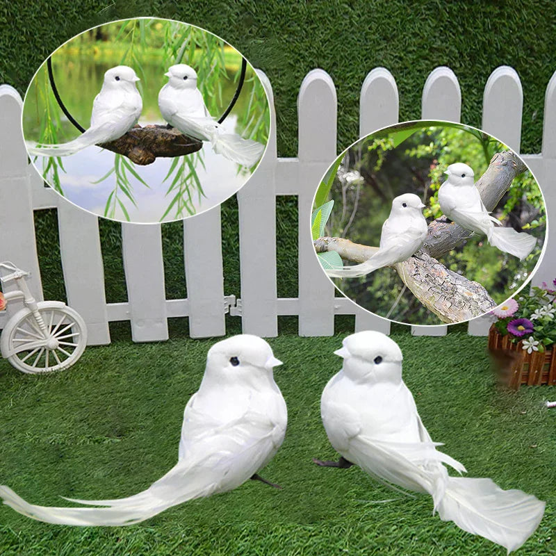 Artificial Simulation Bird Figurine | DIY Home & Garden Decor