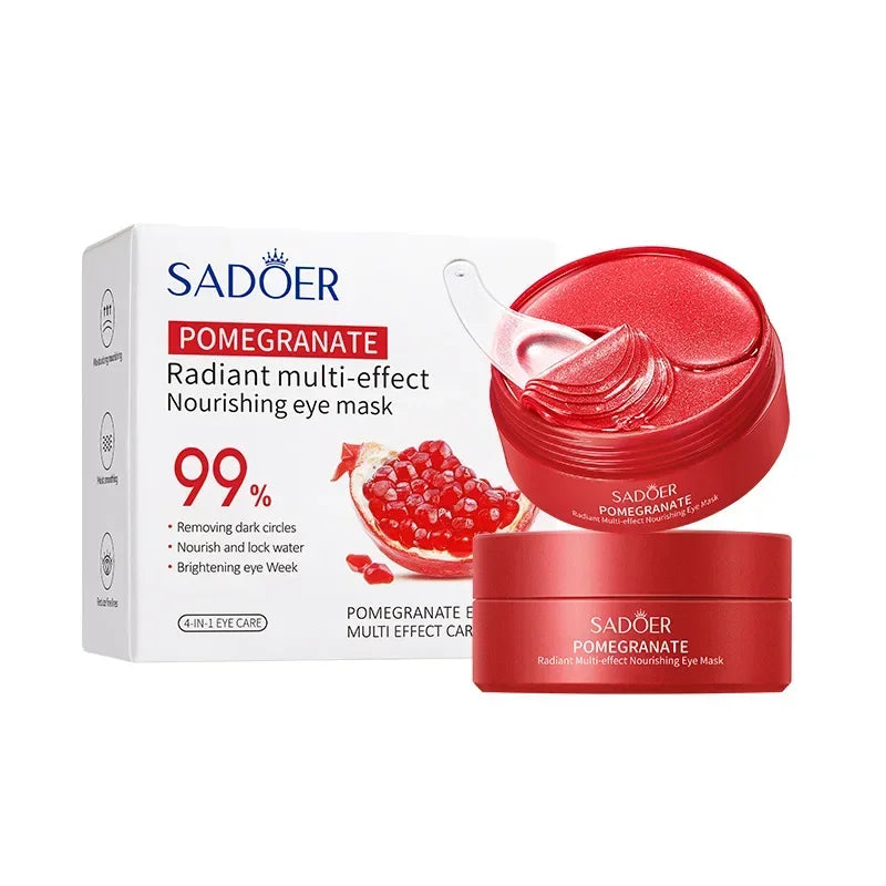 SADOER Red Pomegranate Collagen Eye Patches – 60pcs