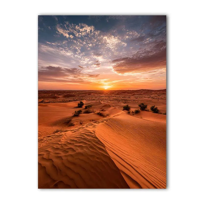 Desert Landscape Canvas Wall Art | Modern Poster Print Canvas Wall Art Peaceful Pleasures Health and Wellness 02 40x50cm No Frame China Mainland