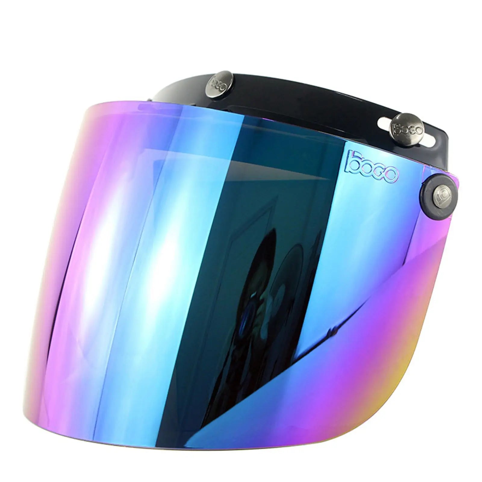 Motorcycle 3-Snap Visor Lens Shield Sturdy Anti Dizziness Motorcycle Helmet Visor Lens Gift for Friends Family Members Neighbors Peaceful Pleasures Health and Wellness