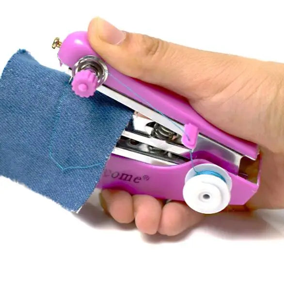 4 Colors 1pc Portable Mini Manual Sewing Machine Simple Operation Sewing Tools Sewing Cloth Fabric Handy Needlework Tool DC05 Peaceful Pleasures Health and Wellness