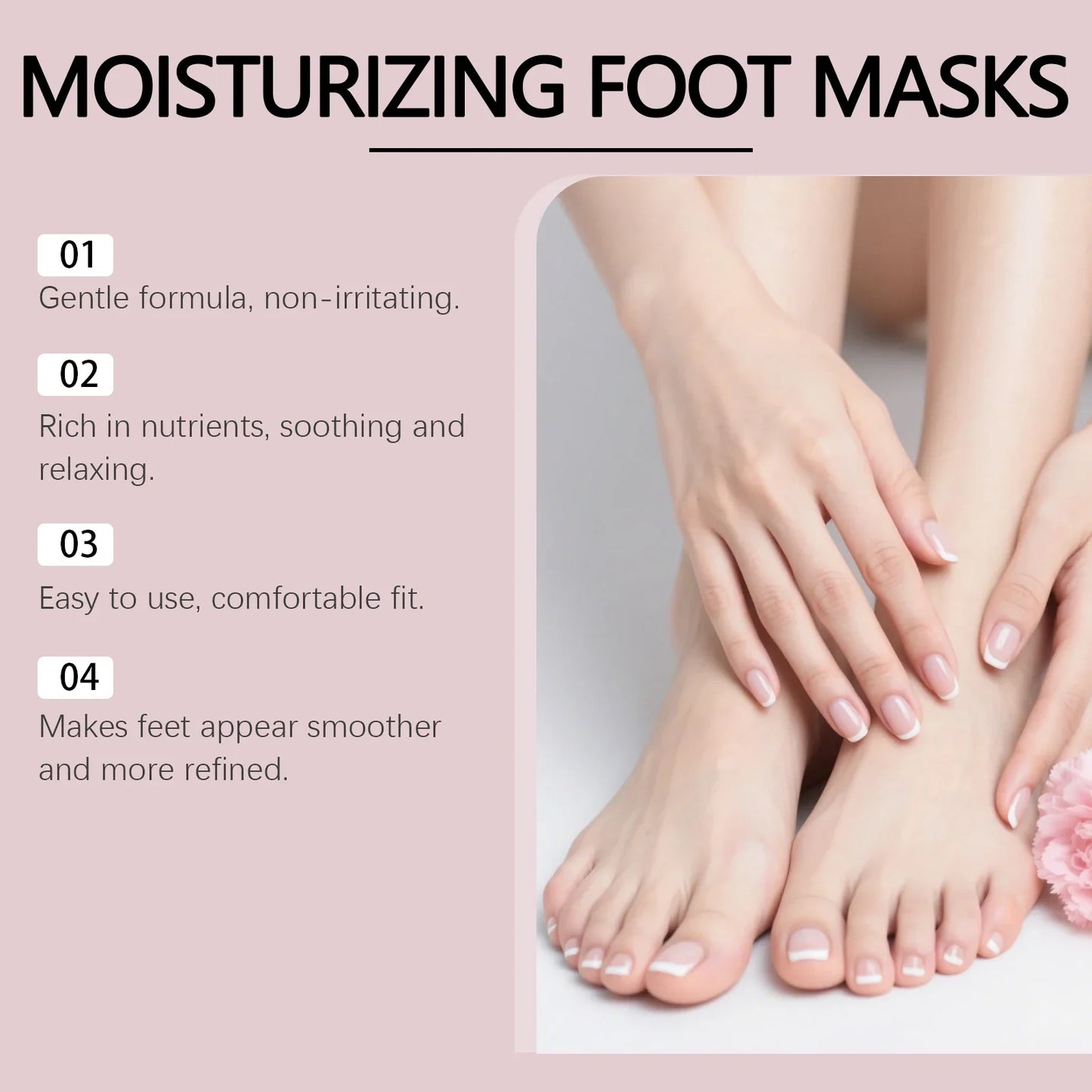 OceAura Shea Butter Foot Mask 6 Pairs – Exfoliate & Hydrate