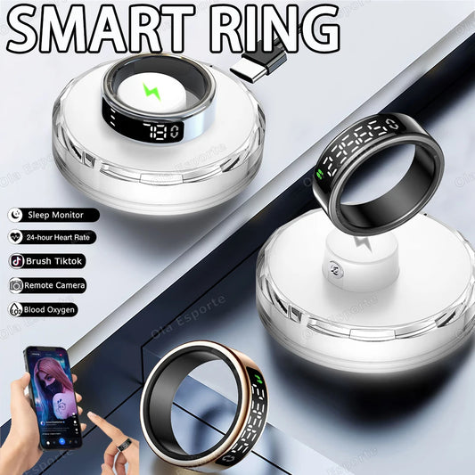 Smart Ring | Heart Rate, Sleep & SpO₂ Monitor + Display Smart Ring Tracker Peaceful Pleasures Health and Wellness