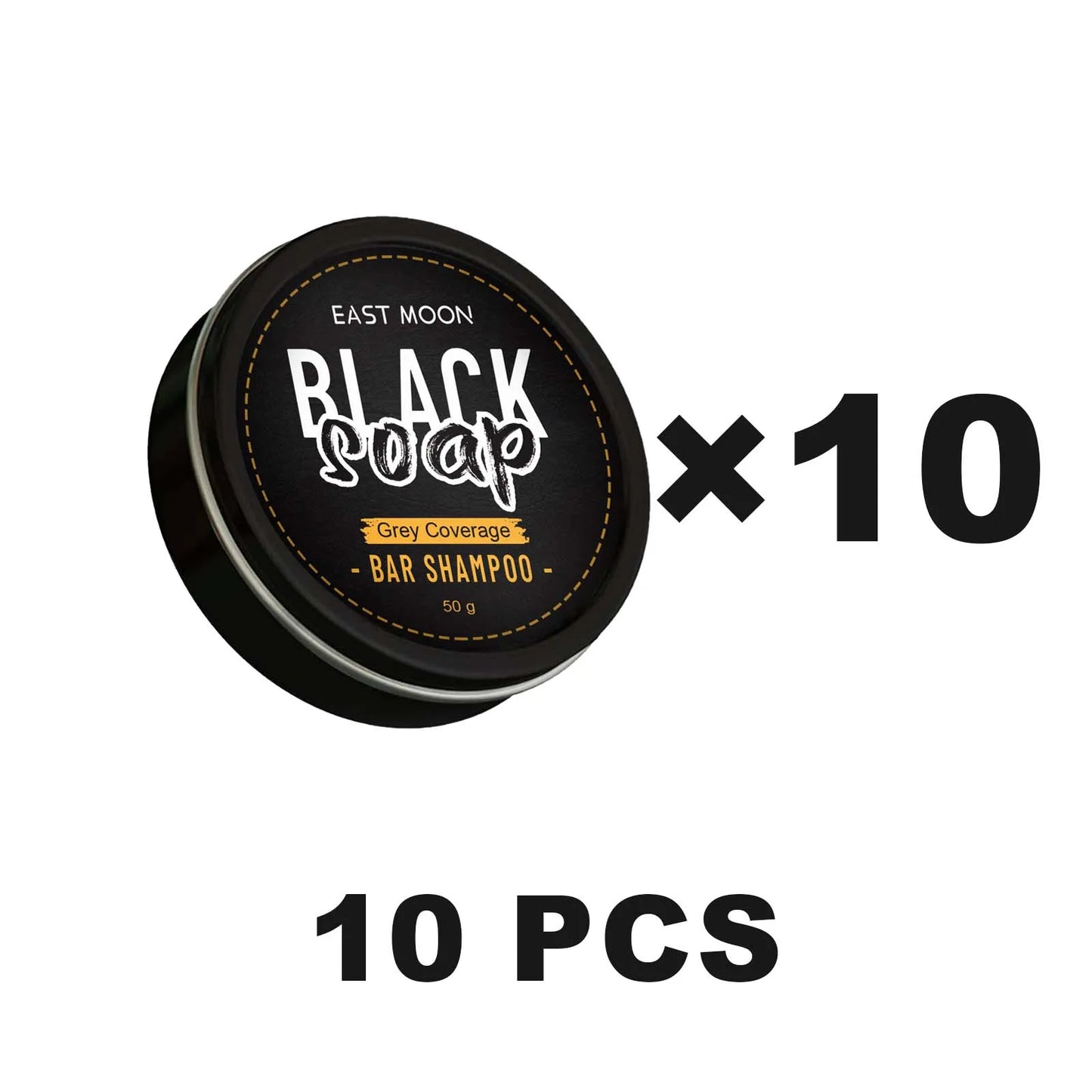 East Moon Black Hair Shampoo Soap | Darkening & Anti-Dandruff Bar