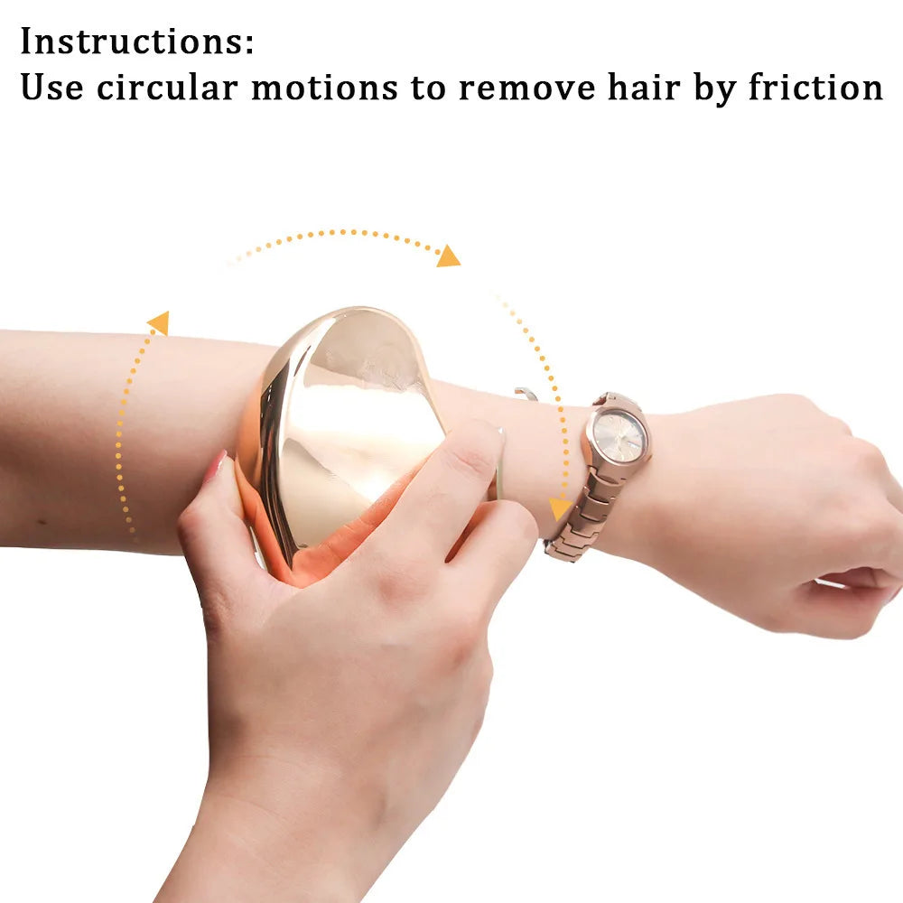 Painless Non-Sensory Hair Removal Exfoliator Tool Neutral Home Use Hair Repair Device No Skin Damage Peaceful Pleasures Health and Wellness