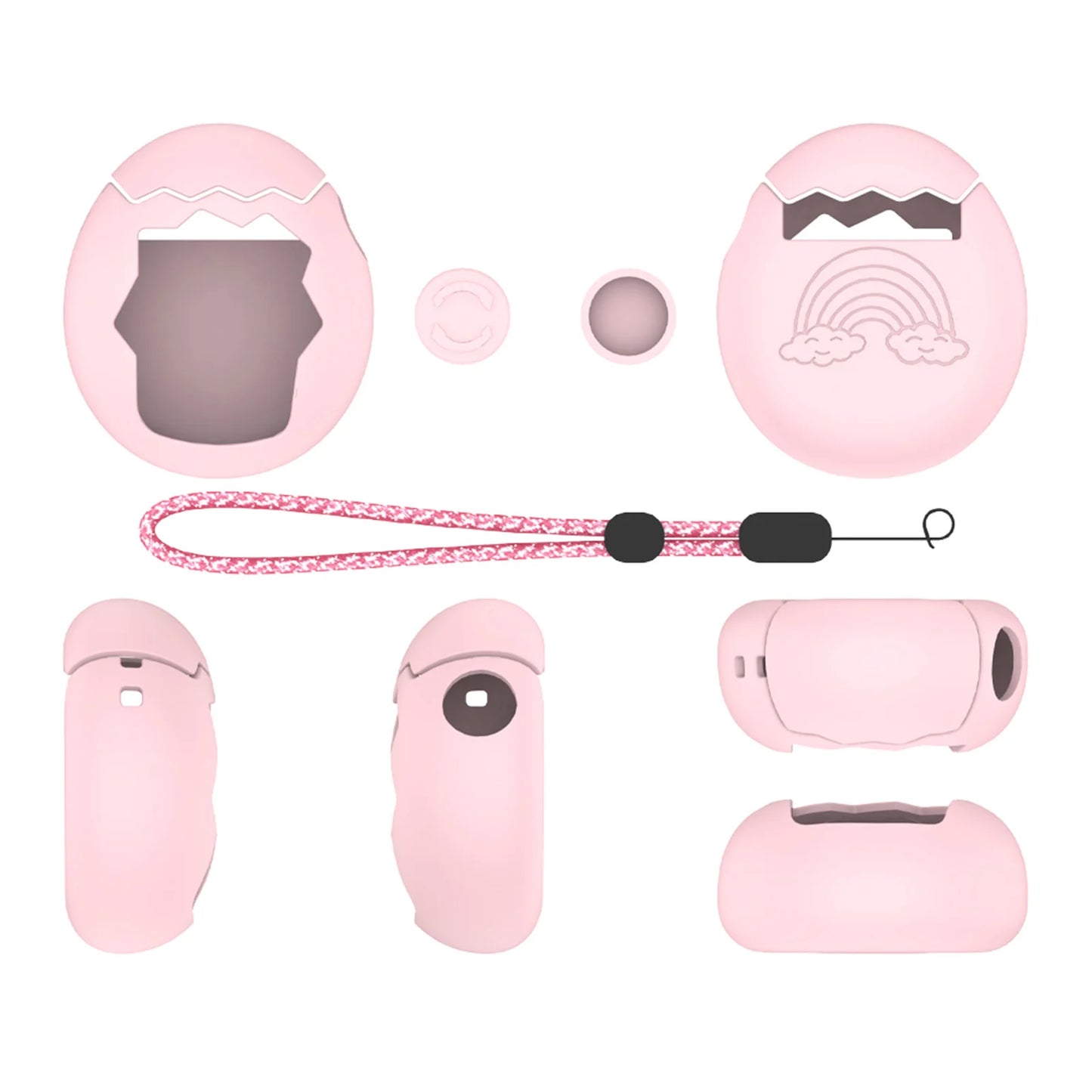 Silicone Protective Cover For Tamagotchi Paradise Game Machine Protective Cover Shell Resistant Protective Case Game Accessories Peaceful Pleasures Health and Wellness Pink