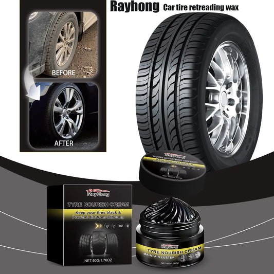 Car Tire Retreading Wax | Wheel Polish & Rim Care – 50g Tire & Wheel Wax Peaceful Pleasures Health and Wellness Default Title