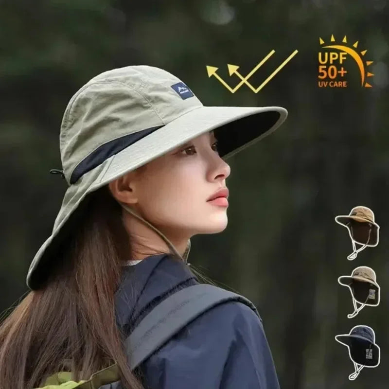 Unisex UV Protection Fisherman Hat | Neck Flap, Quick-Dry