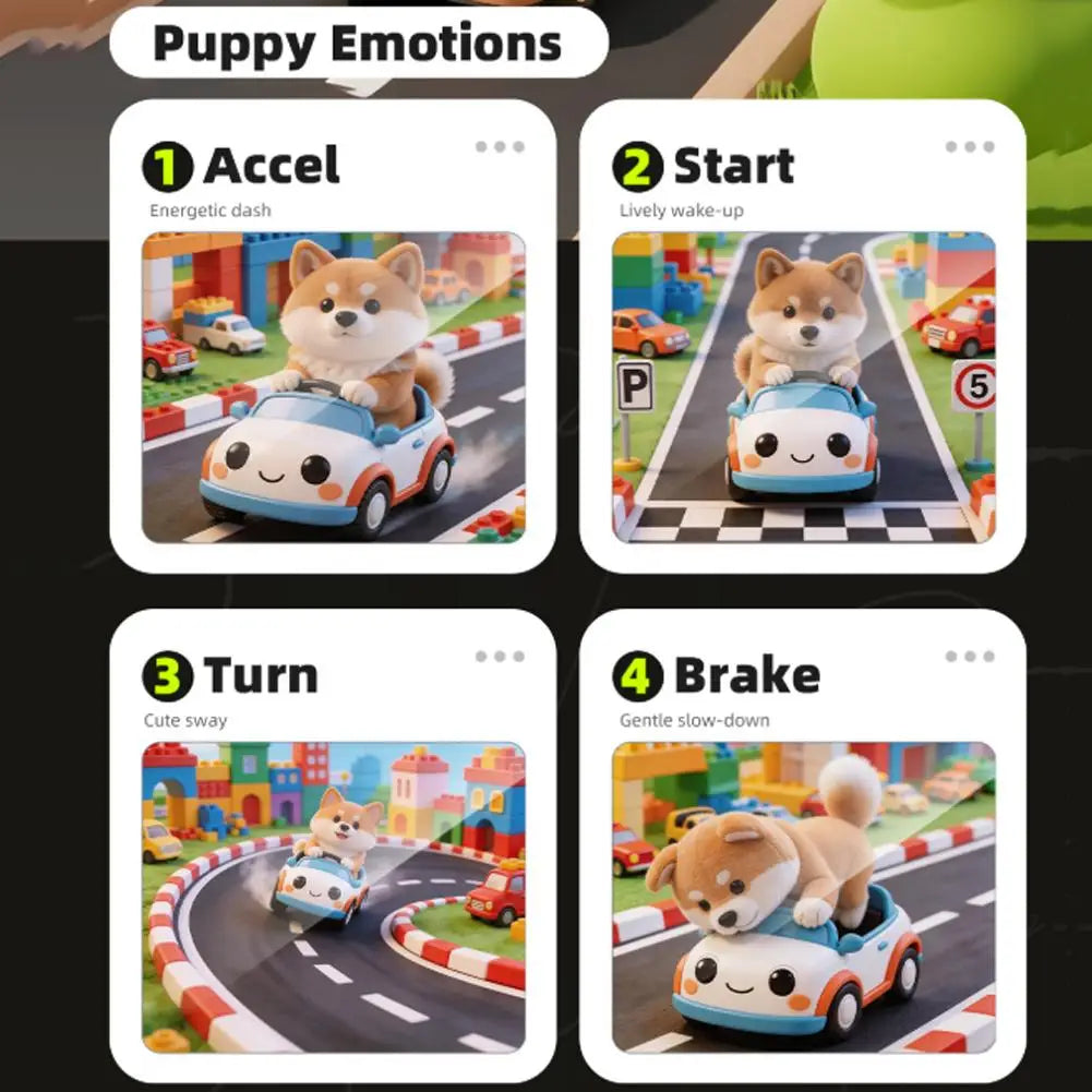 AI Robot Electronic Pet – Bluetooth Car Dashboard Ornament