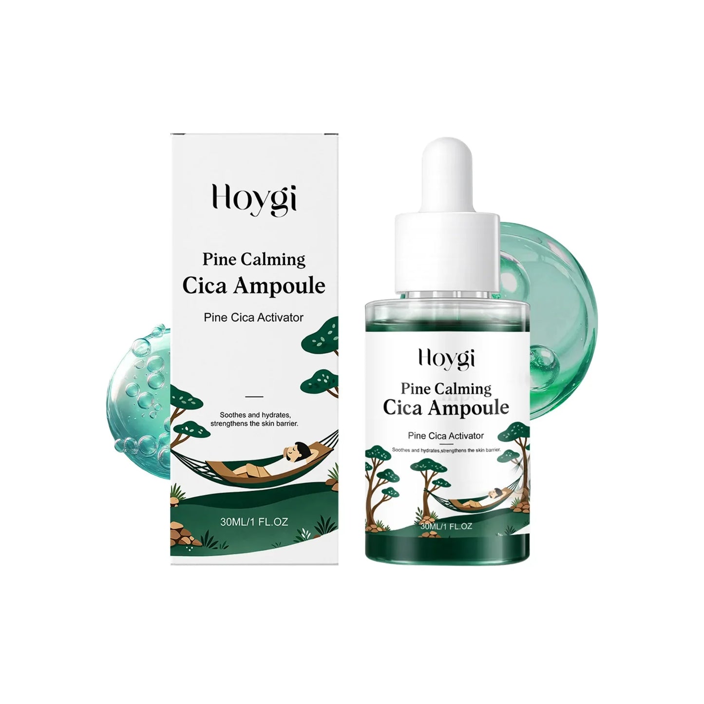 Hoygi Pine Cica Ampoule Serum – Hyaluronic Acid & Centella