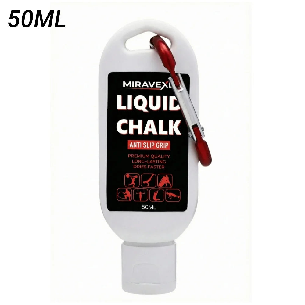 Liquid Chalk Anti Slip Hand Grip Cream Sweatproof Magnesium Powder for Weightlifting Rock Climbing Pole Dance Fitness Peaceful Pleasures Health and Wellness 50ml