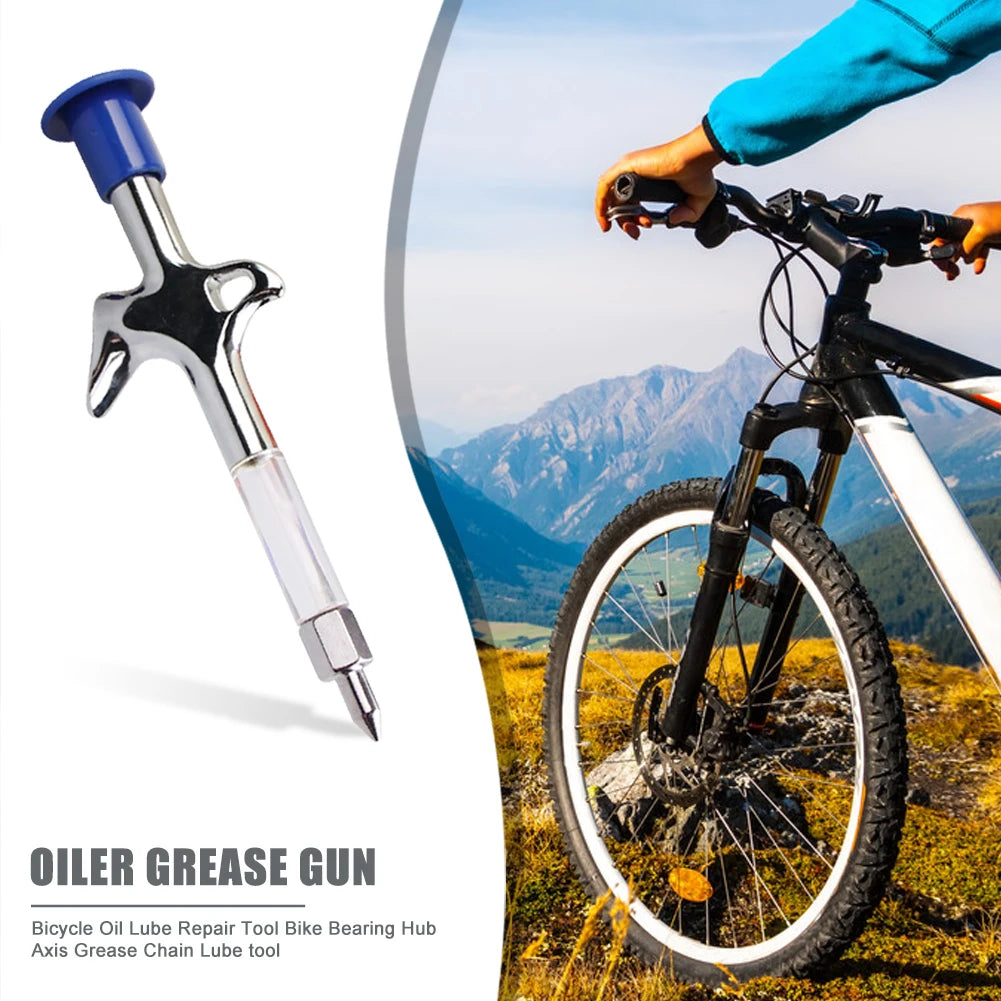 1-5PCS Bicycle Grease Gun Delicate Design Mountain MTB Bike Lubricant Grease Gun Bicycle Repair Service Tools Accessories Peaceful Pleasures Health and Wellness