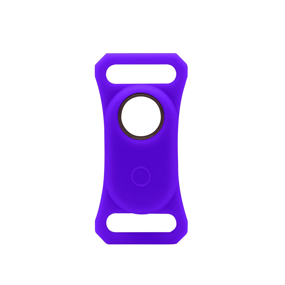 For Samsung Galaxy SmartTag2 Case Dog & Cat Tracker Cover Silicone Protective Case For Galaxy Smart Tag 2 Holder For Pets Peaceful Pleasures Health and Wellness PURPLE