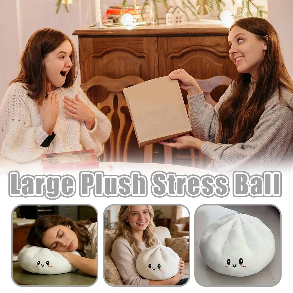 Giant Dumpling Squishy Pillow – Soft Stress Relief Toy