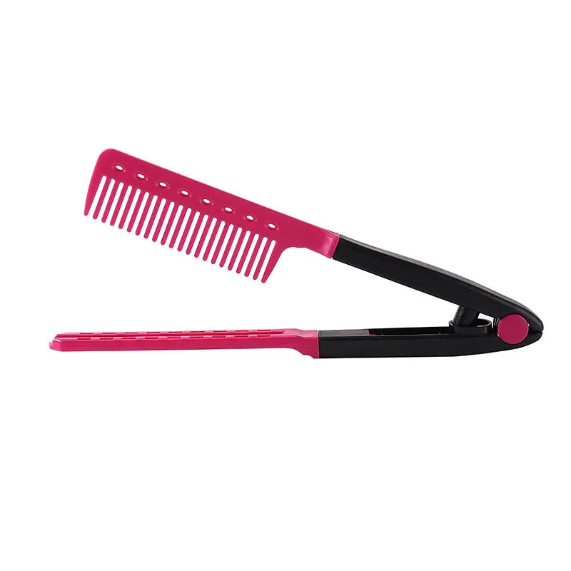 V-Shape Wood Comb for Hair Straightening & Styling