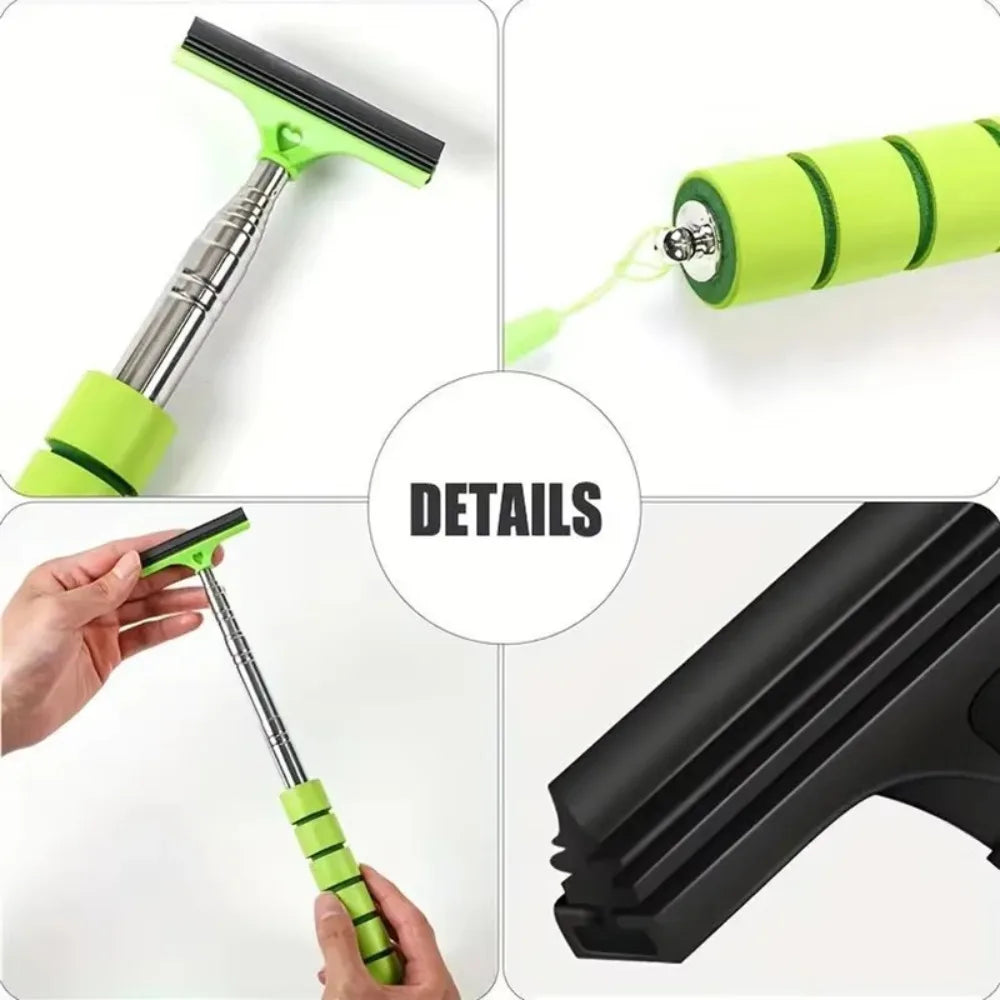 Retractable Car Squeegee | Mirror & Window Cleaning Tool