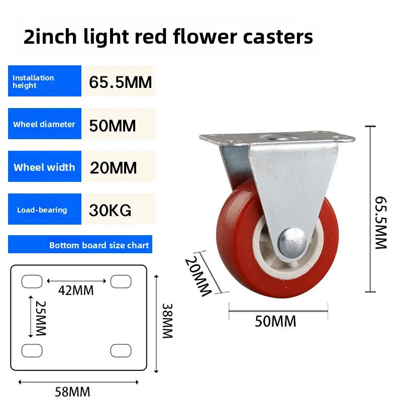 PVC Swivel Caster Wheels 1–2 Inch | Furniture & Trolley Rollers