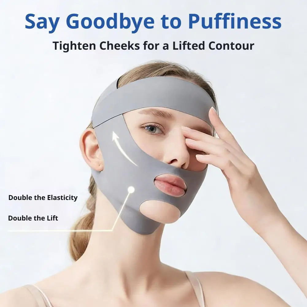 V-Line Face Sculpting Mask – Adjustable Jawline Lifting Strap