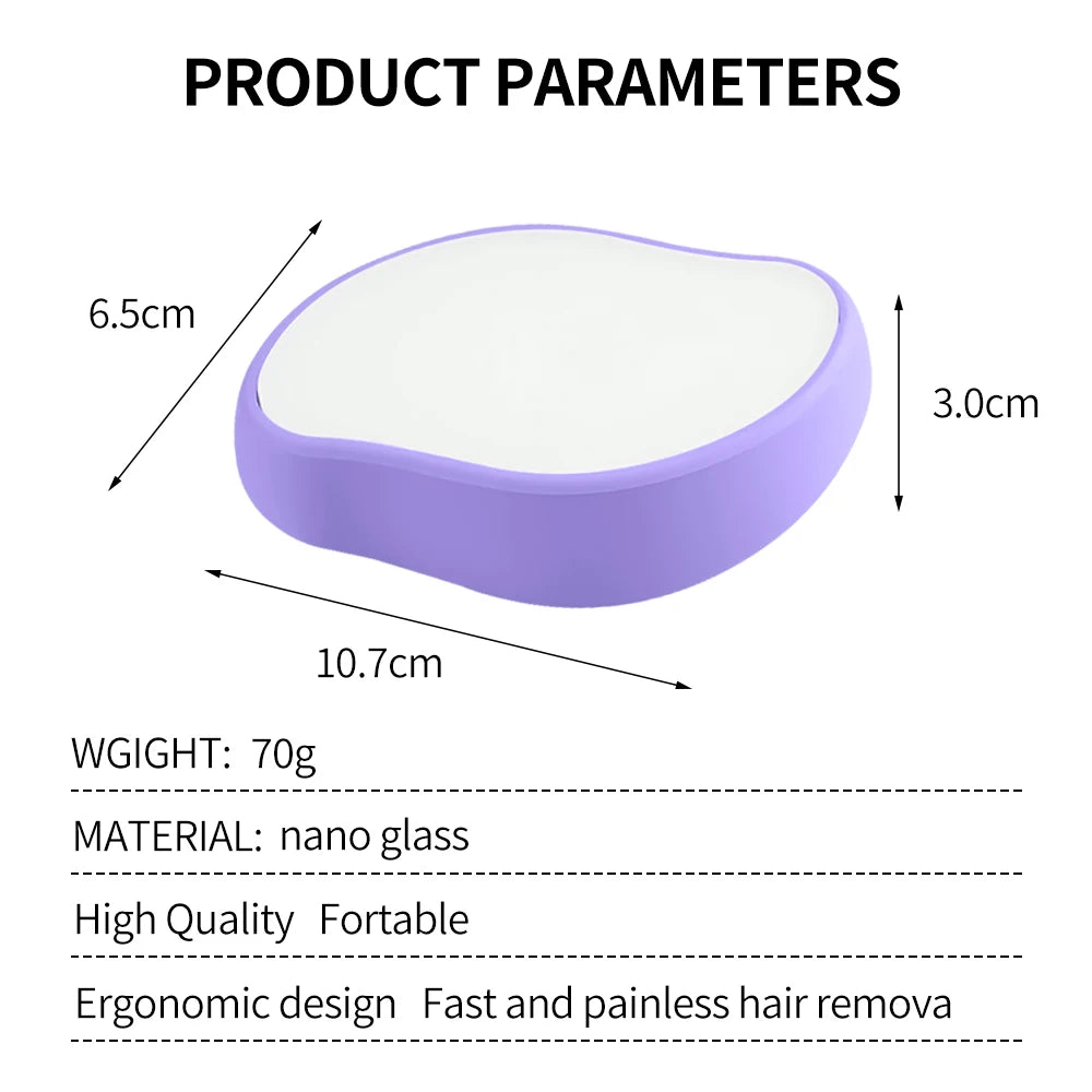 Painless Physical Nano Epilator Safe Easy to Clean Reusable Hair Removal Stone Male Female Body Beauty Care Hair Removal Tool Peaceful Pleasures Health and Wellness