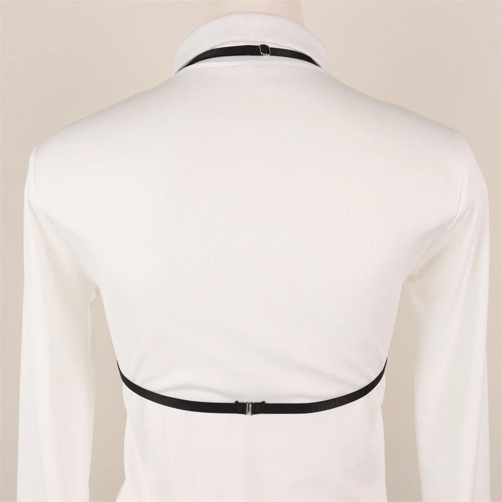 Women Sexy Lingerie Fashionable Straps Hollowed Out Black Wire
