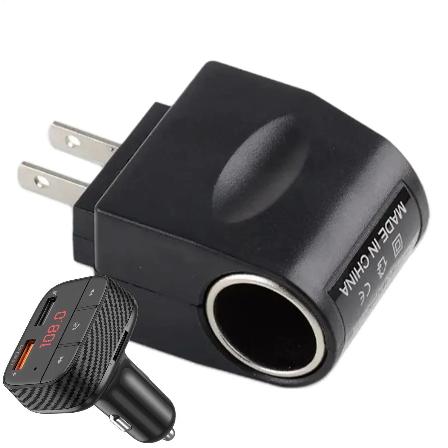 220V AC to 12V DC Plug Adapter Converter with LED Indicator