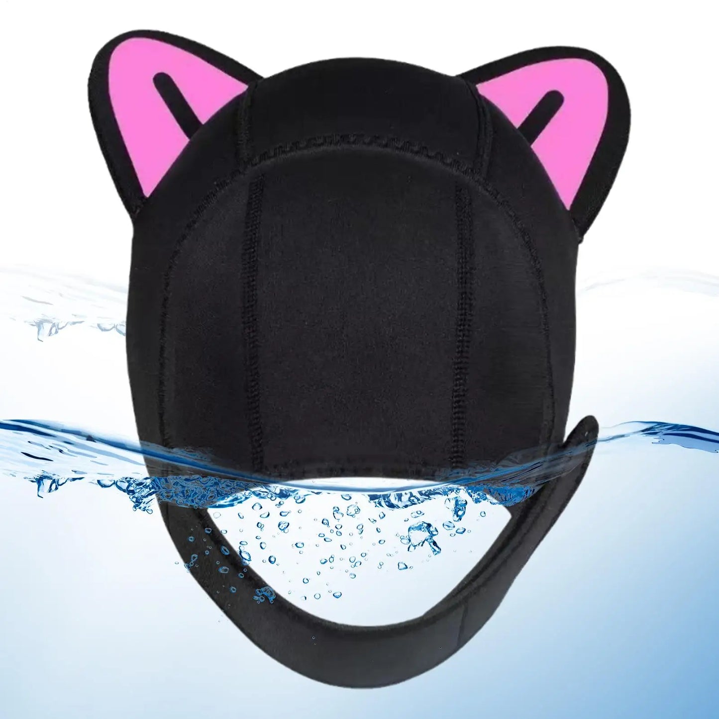 Women's Cat Ear Neoprene Diving Hood – Waterproof Swim Cap