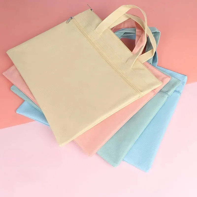 A4 Waterproof Zipper Pouch | Double Pocket Document Bag Document Zipper Pouch Peaceful Pleasures Health and Wellness