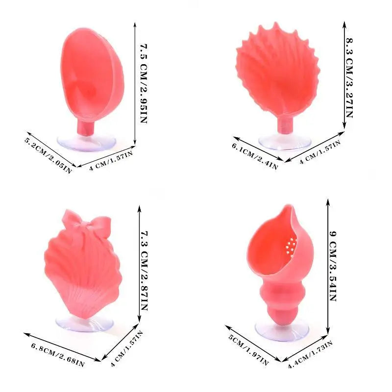 Shell Shaped Betta Feeding Dish with Suction Cup | Tank Decor Aquarium Feeding Tray Peaceful Pleasures Health and Wellness
