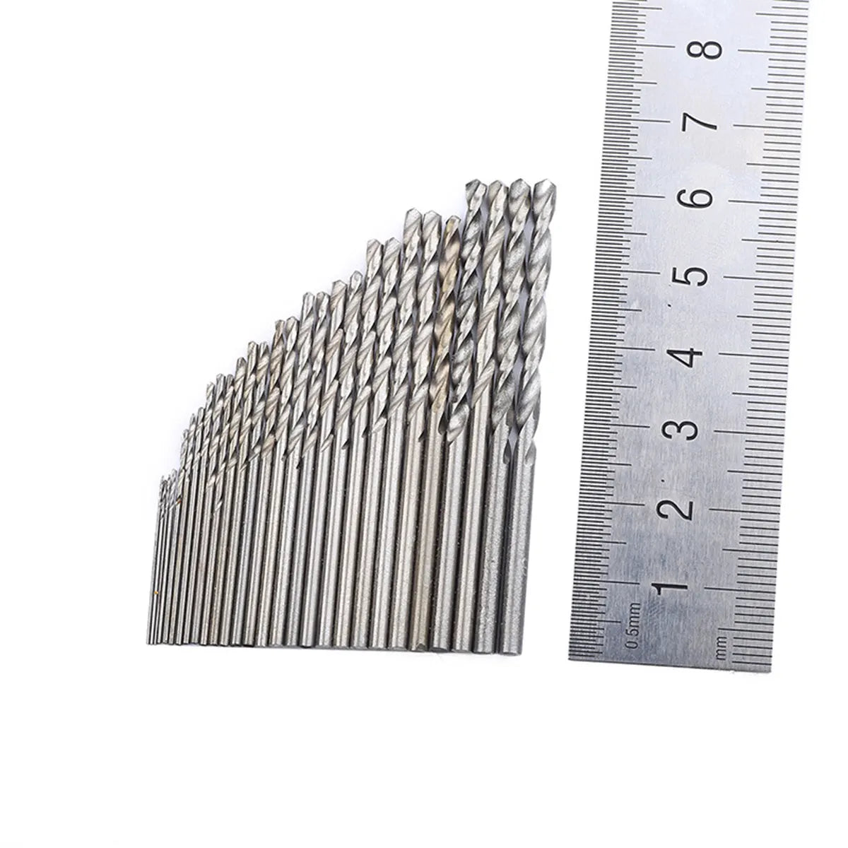 28Pcs Hss Drill Bit Set Mini Precision Round Drill Bits 0.5mm 0.8mm 1.2mm 2Mm High Speed Steel Coated for Aluminum Copper Cast Peaceful Pleasures Health and Wellness