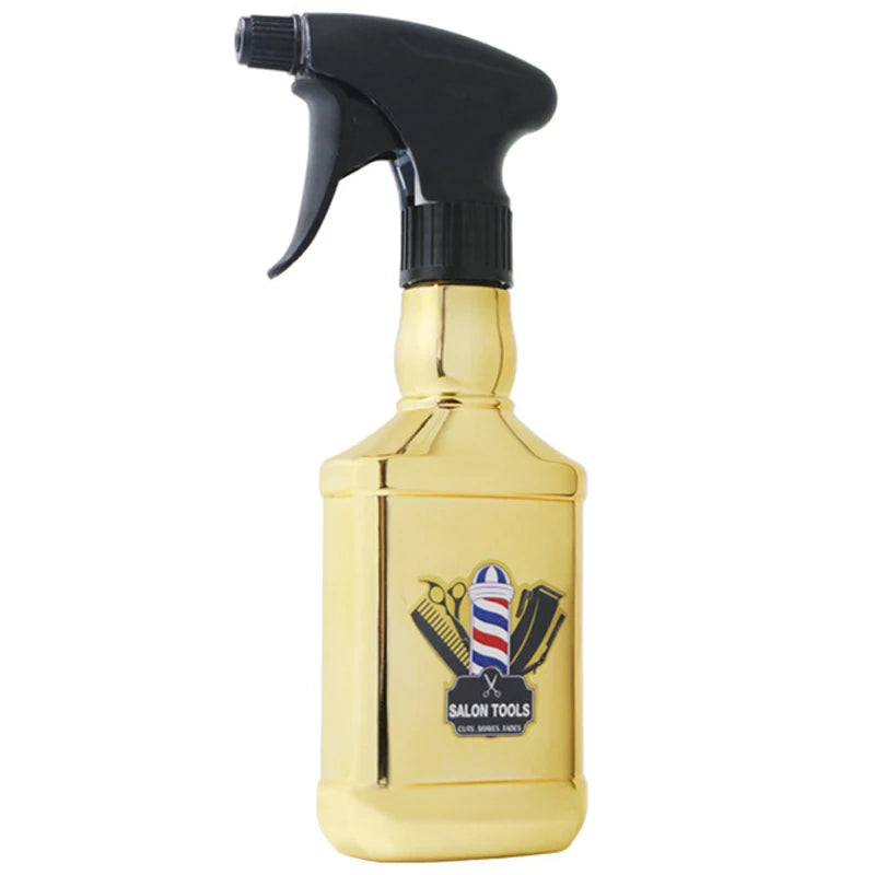 Refillable Bottle Watering Can Salon Cleaning Spray Bottle Hairdressing Sprayer Fine Mist Spray Bottle Oil Head Bottle Spray Peaceful Pleasures Health and Wellness Gold