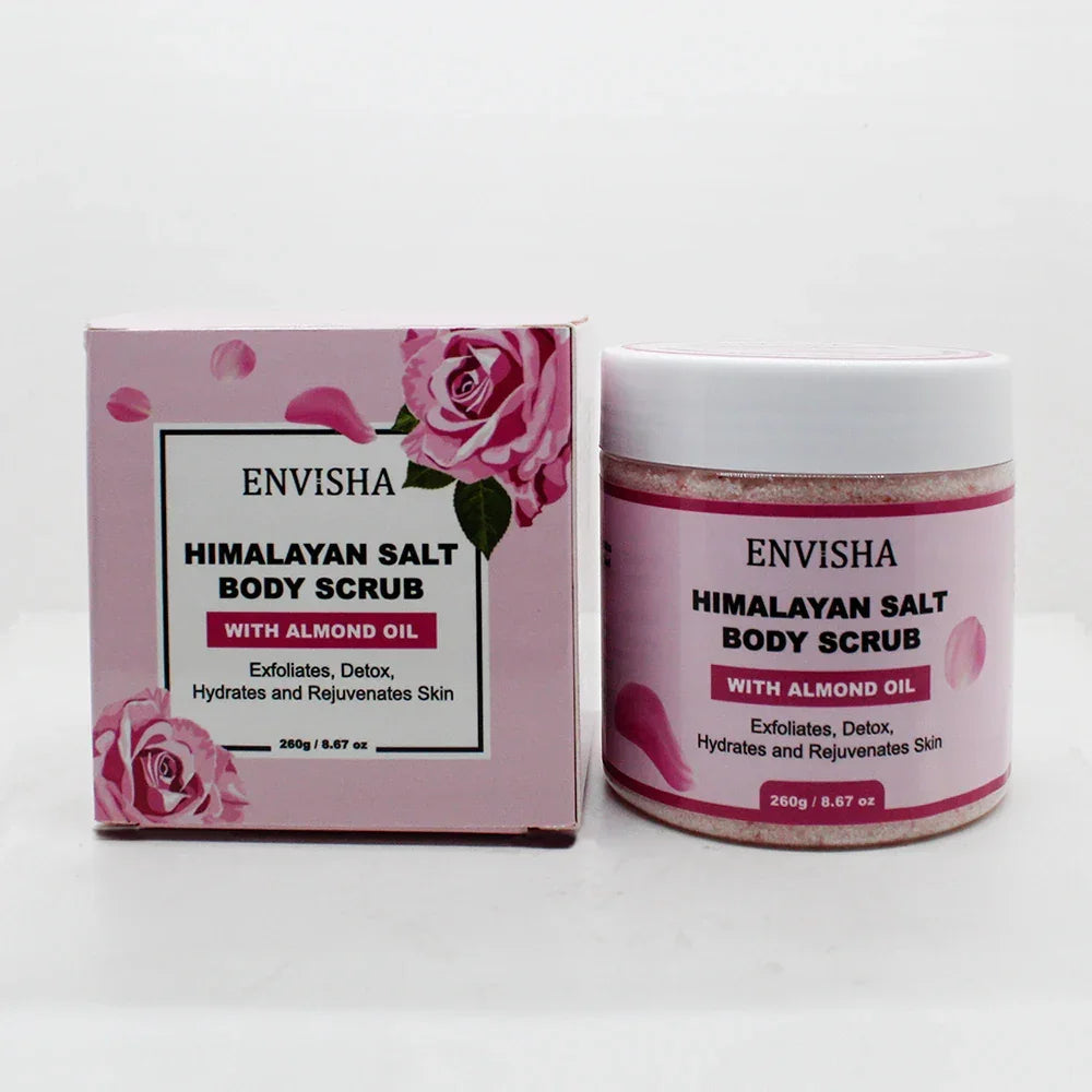 ENVISHA Rose Bath Salt Scrub – Exfoliating Body Massage Treatment Peaceful Pleasures Health and Wellness