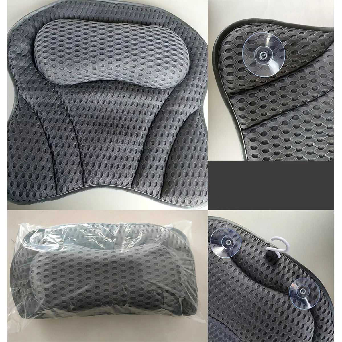 Bathtub suction cup pillow, mesh butterfly bathtub pillow, suitable for after-work bath, soft fabric, relaxing and comfortable Peaceful Pleasures Health and Wellness