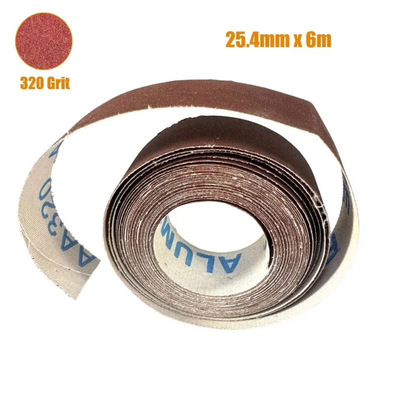 Abrasive Sandpaper Roll 6M x 25cm – Grit 80 to 600 Emery Cloth Peaceful Pleasures Health and Wellness Single Roll P320
