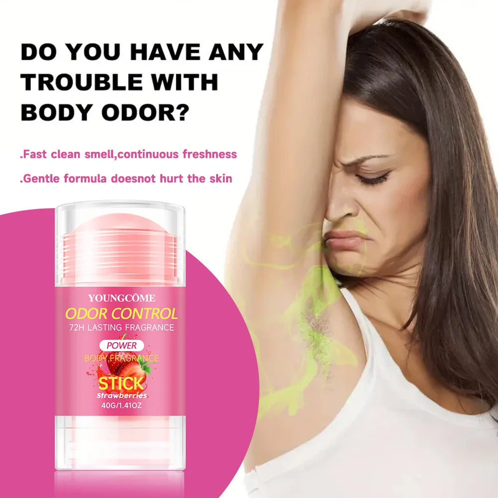 Odor Control 72h Lasting Fragrance Body Odor Remove Cream Removal Armpit Refreshing Antiperspirant Lasting Aroma Deodorant Peaceful Pleasures Health and Wellness